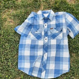 Blue Plaid Kids Shirt